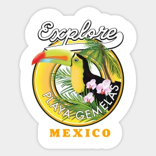 Playa Gemelas travel logo Sticker